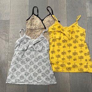 Lot of 3 nursing camisoles